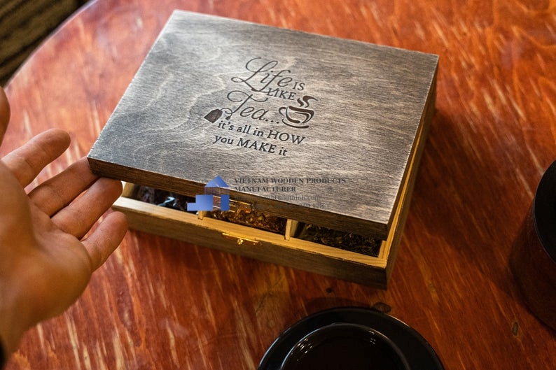 Thanh Tung Thinh supports custom wholesale wooden tea boxes
