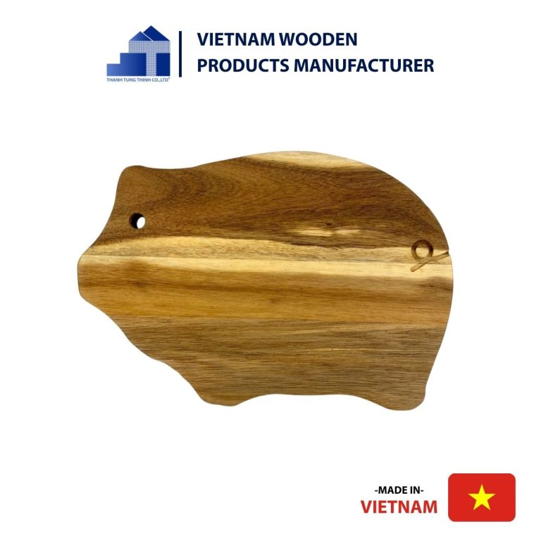 Thanh Tung Thinh Pig-Shaped Wooden Chopping Boards