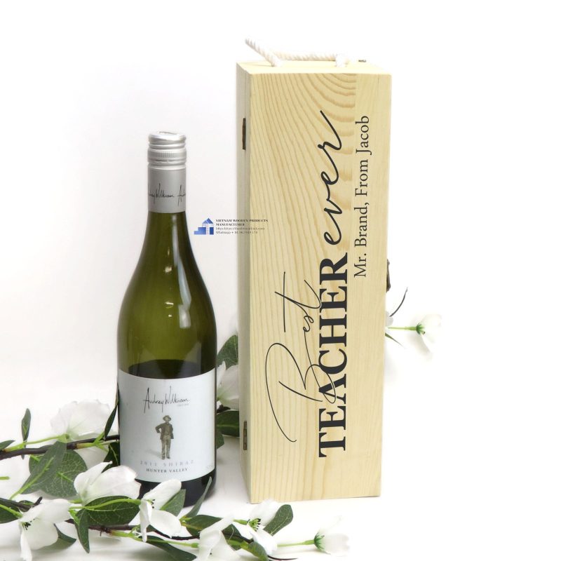 Wooden wine box