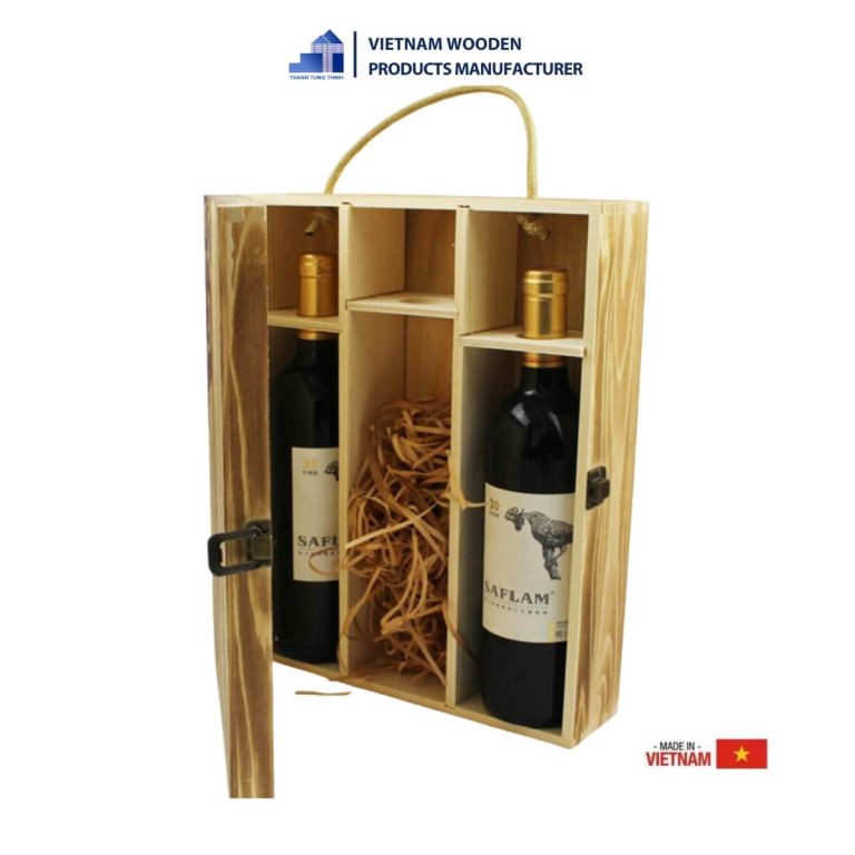 2-Bottle Wooden Box