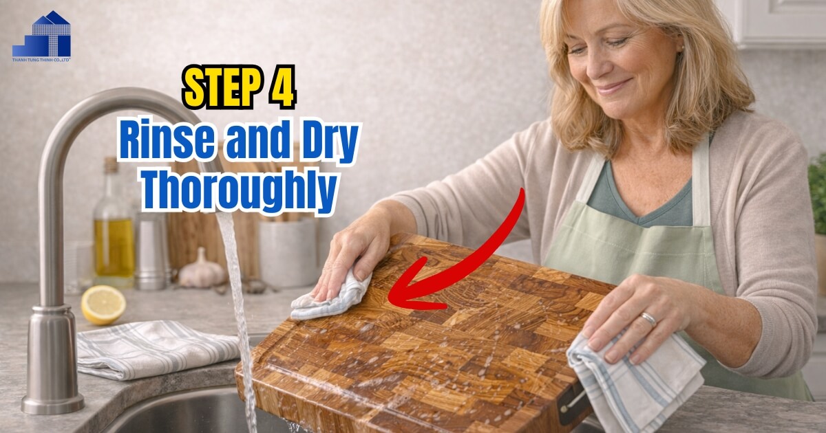 Step 4 – Rinse and Dry Thoroughly
