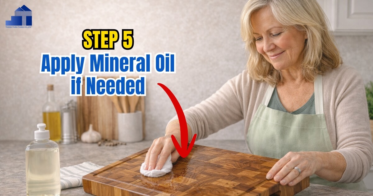 Step 5 – Apply Mineral Oil if Needed