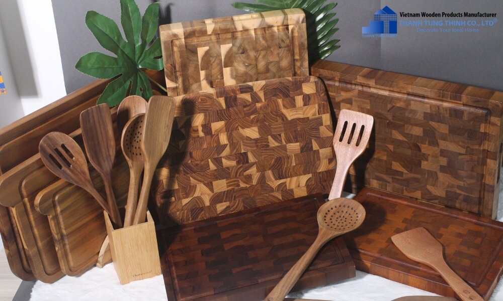 Bulk end Grain cutting boards and wooden utensils