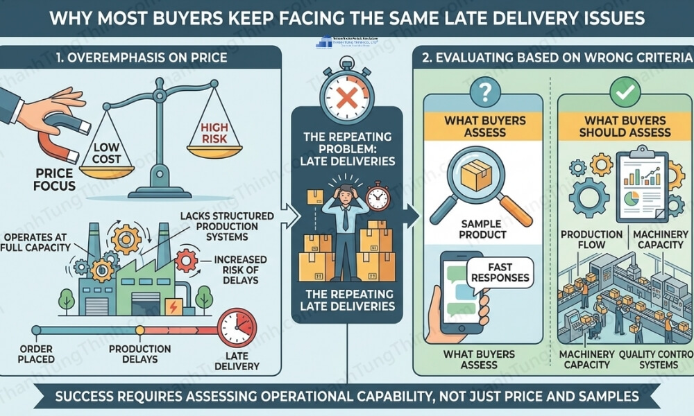 Causes of Late Delivery in Bulk Orders infographics