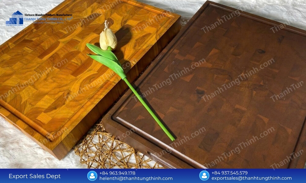 Acacia Wood Cutting Board Manufacturer: 100% Food-Safe & FDA Compliant