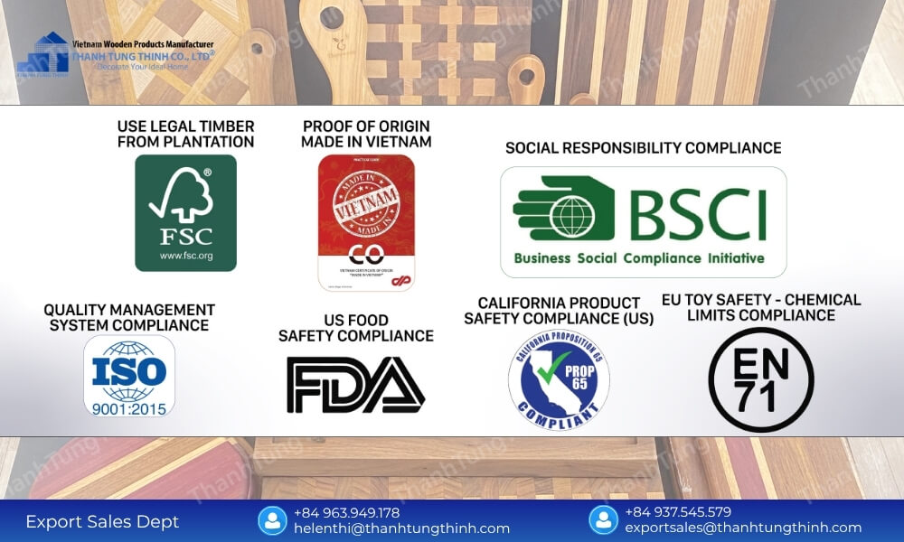 Acacia Wood Cutting Board Manufacturer: 100% Food-Safe & FDA Compliant