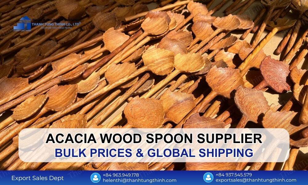 Acacia Wood Spoon Supplier - Bulk Prices & Global Shipping