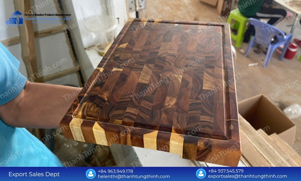 B2B Acacia Wood Kitchenware Factory: High-Volume Commercial Production