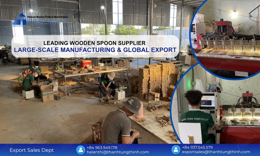 Leading Wooden Spoon Supplier | Large-Scale Manufacturing & Global Export