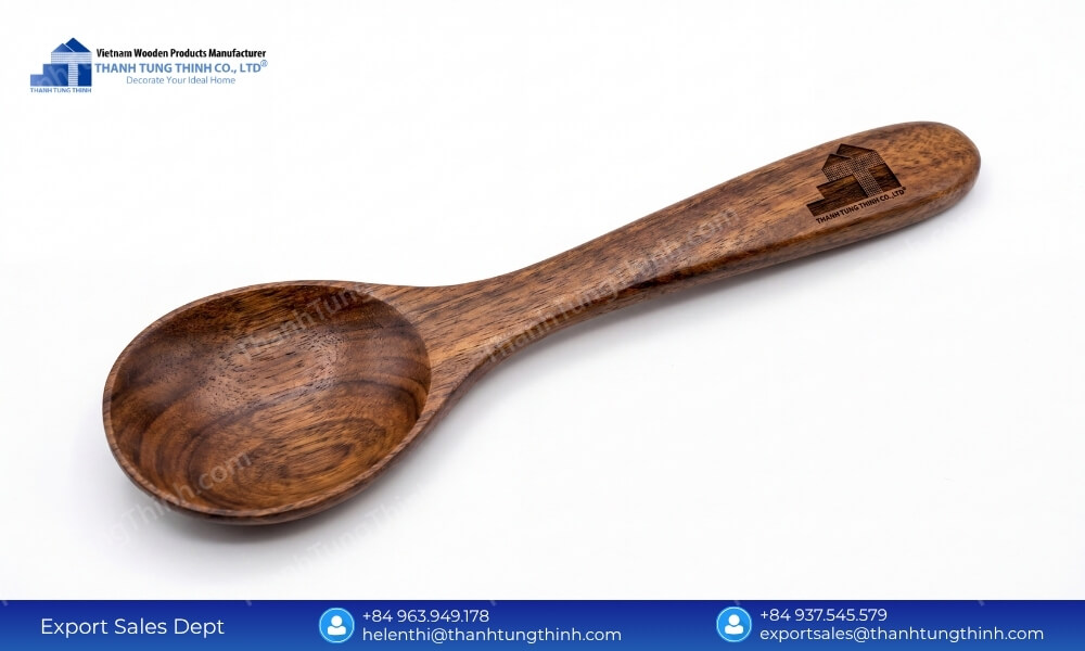 Sharp Logos Zero Smudges Quality Control in Custom Wooden Spoon Wholesale