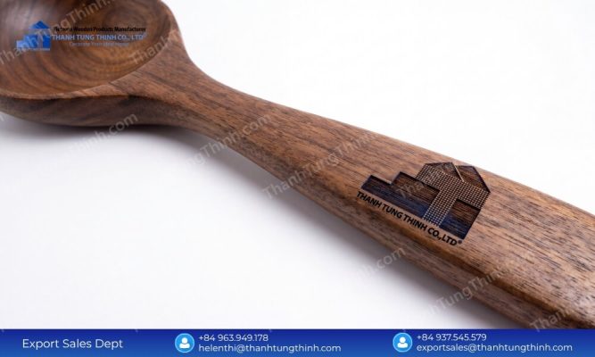 Sharp Logos Zero Smudges Quality Control in Custom Wooden Spoon Wholesale