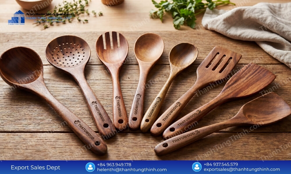 Sharp Logos Zero Smudges Quality Control in Custom Wooden Spoon Wholesale