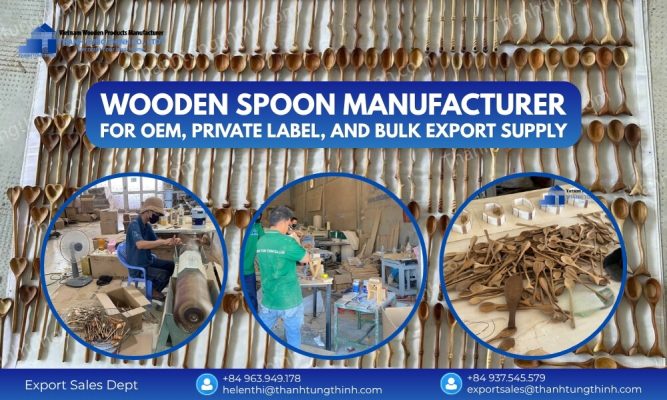 Wooden Spoon Manufacturer for OEM, Private Label, and Bulk Export Supply