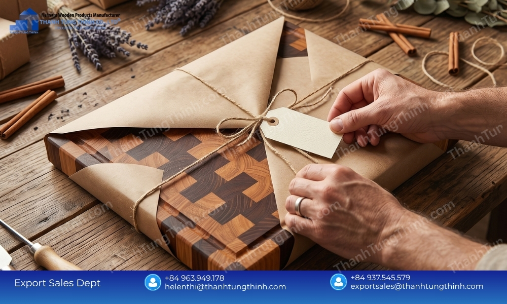 Branded Corporate Favors: Custom Engraved Teak Cutting Board Bulk