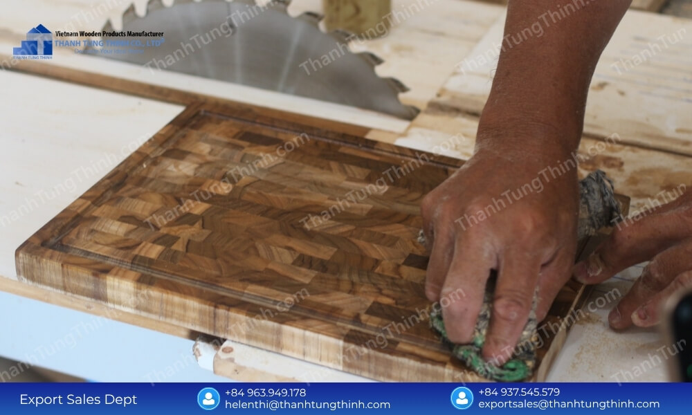 Bulk Teak Cutting Boards for Commercial Kitchens Pure Food Safe Hardwood