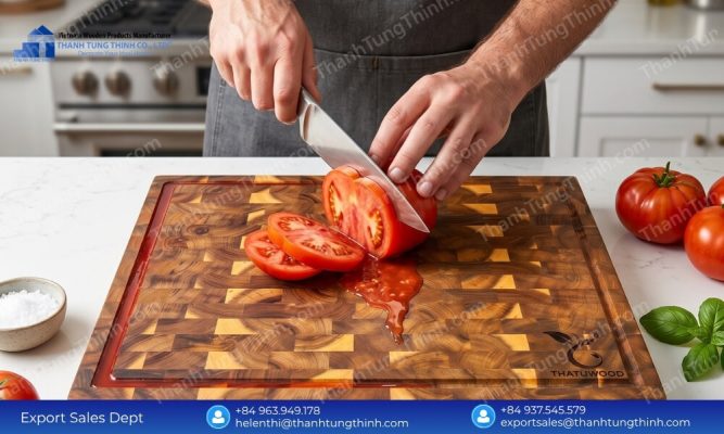 Bulk Teak Cutting Boards for Commercial Kitchens Pure Food Safe Hardwood