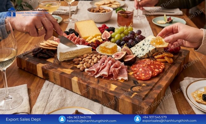 Eco-Luxury Hotel and Restaurant Acacia Wood Dinnerware Wholesale