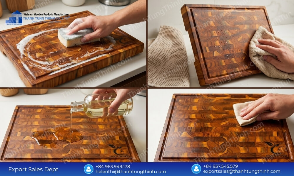 Quick Way How to Clean Acacia Wood Cutting Board Safely