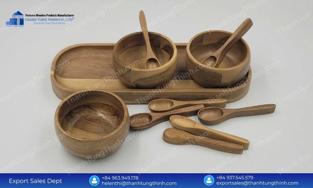 Wholesale Acacia Bowls Factory Direct Industrial Bulk Manufacturing Source