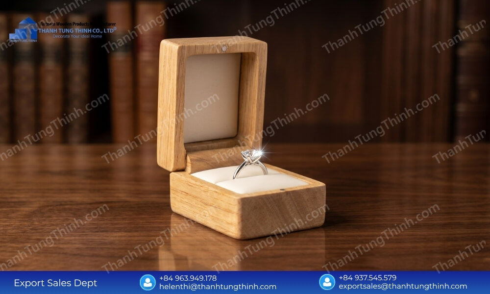 Wholesale Small Wooden Ring Boxes Sleek Modern Designs