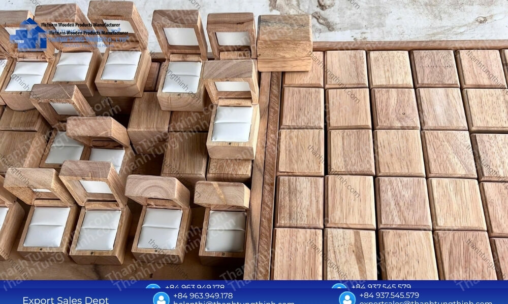 Wholesale Small Wooden Ring Boxes Sleek Modern Designs