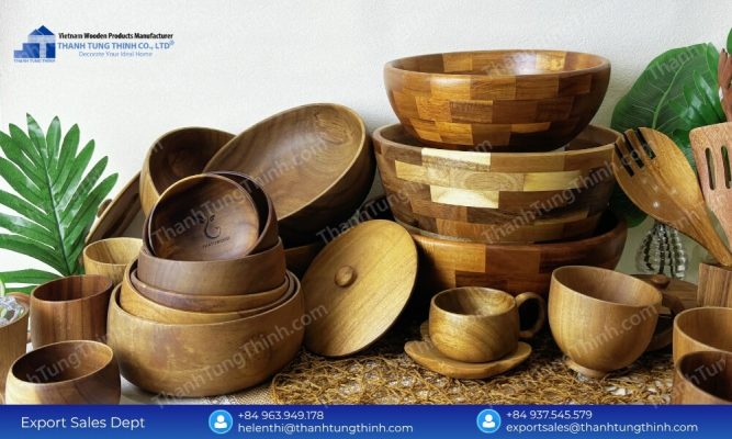 Solid Wood Bowl Supplier Continuous Supply Chain Capacity Production