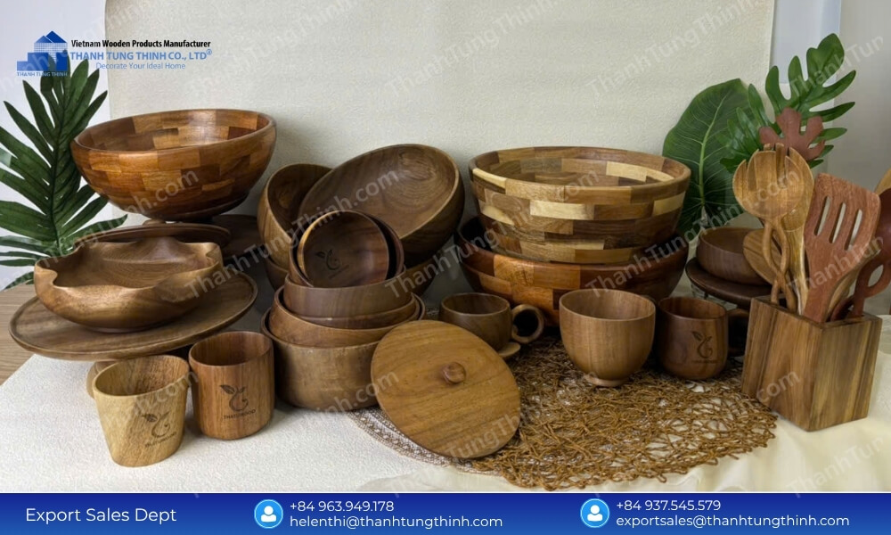Solid Wood Bowl Supplier Continuous Supply Chain Capacity Production