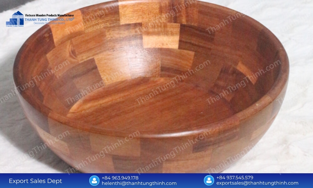 Solid Wood Bowl Supplier Continuous Supply Chain Capacity Production