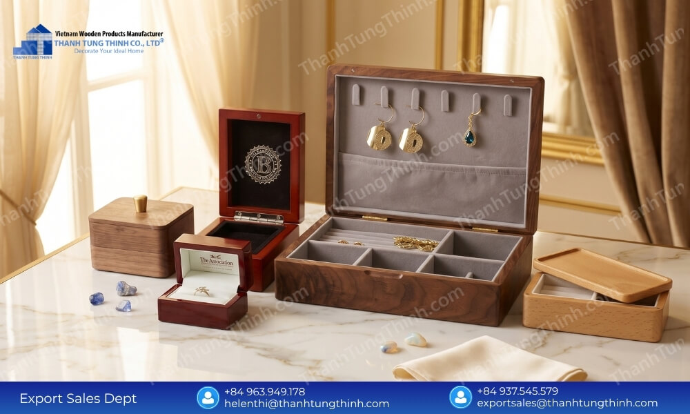 wooden jewelry box factory price cut middlemen direct manufacturer cost