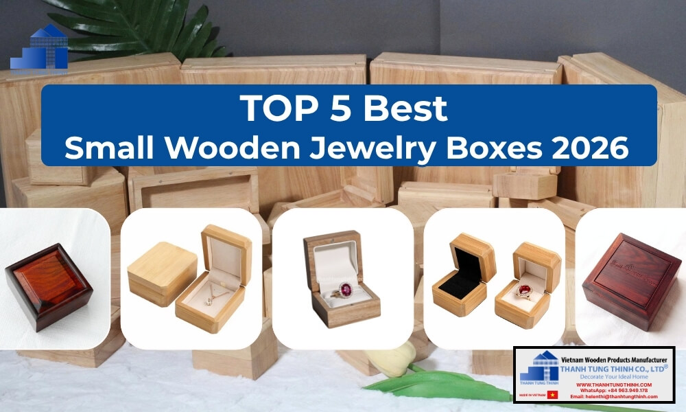 Overview of trendy small wooden jewelry boxes collections for wholesale buyers