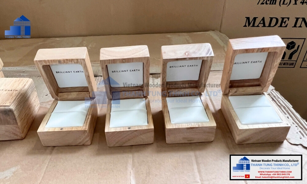 solid wood ring storage cases within wholesale handcrafted wooden jewelry boxes collections