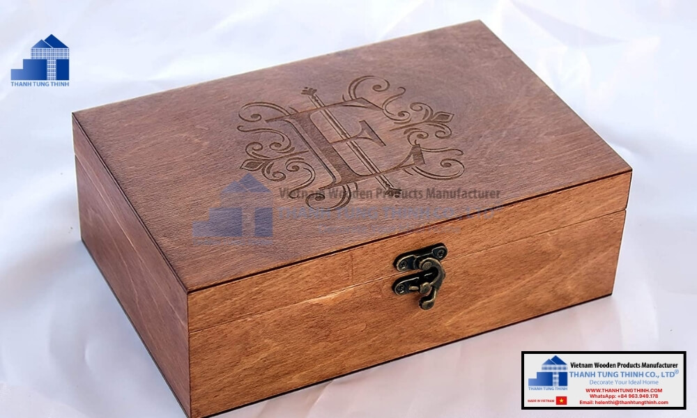 glass top decorative carved wooden jewelry box wholesale model