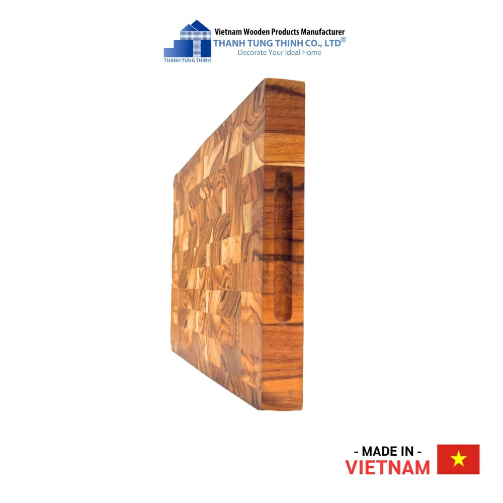 Teak End Grain Cutting Board For Kitchen, Decor and Gifts | 03