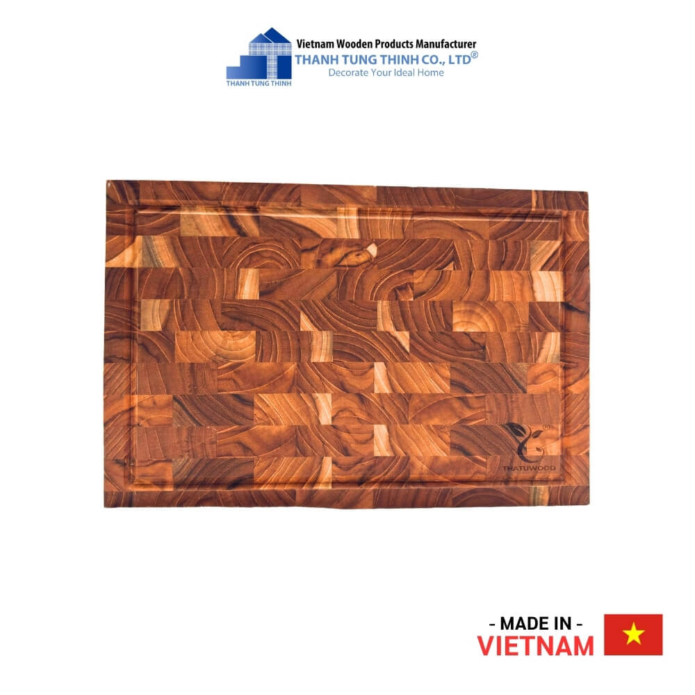 Teak End Grain Cutting Board For Kitchen, Decor and Gifts