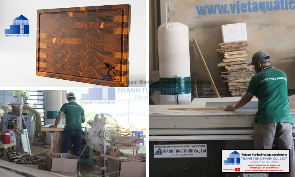 Thanh Tung Thinh Supplies Large Quantities of Custom End Grain Cutting Boards